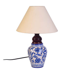 Imperial Blue Pottery Table Lamp – (16.5")
