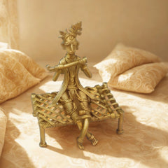 Kanha with Flute - Dhokra