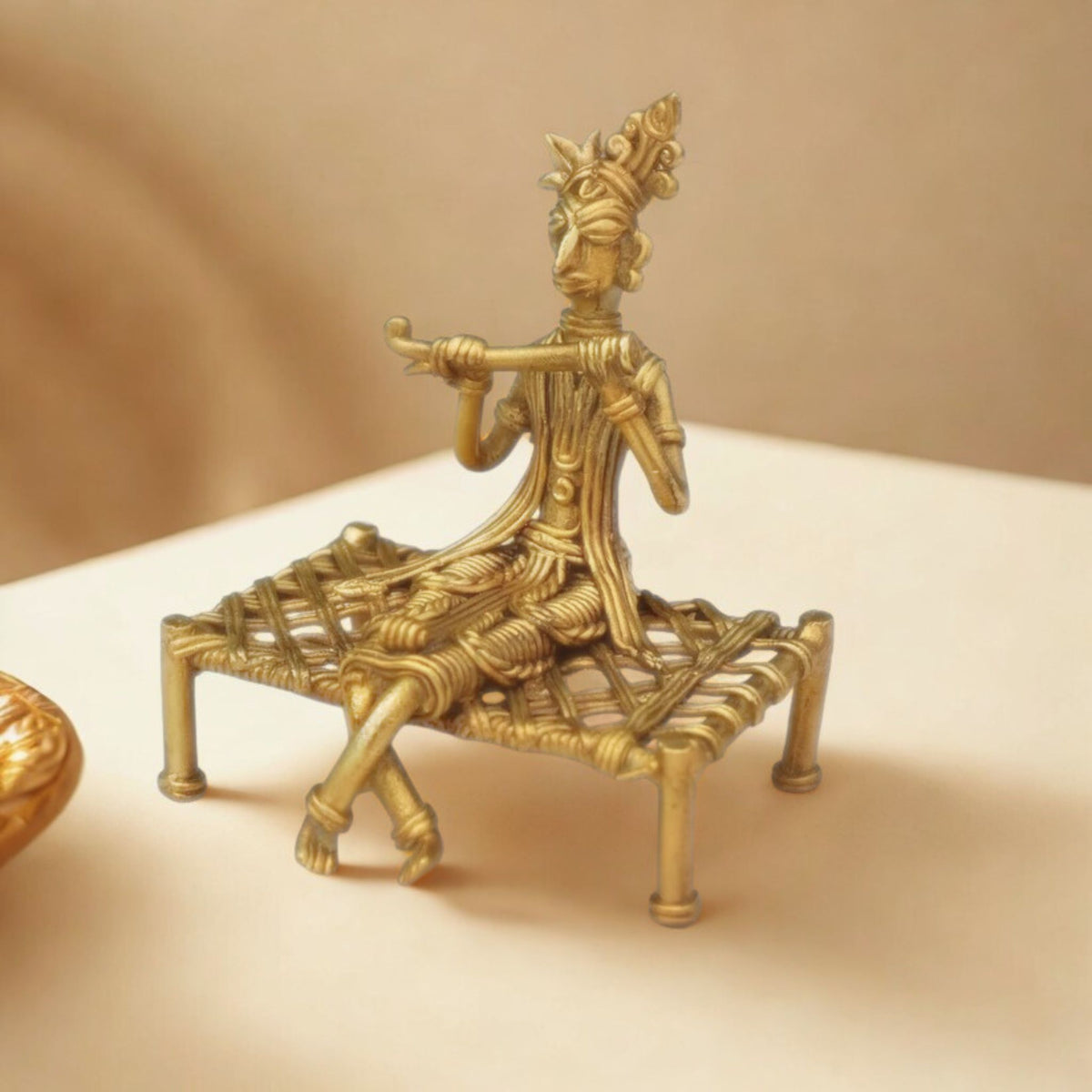 Kanha with Flute - Dhokra